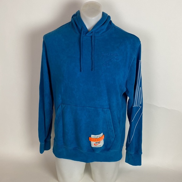 Nike Shirts Nike Sportswear Club Fleece Drip Hoodie Dc27263 Worn Wash Abyss Mens M Poshmark